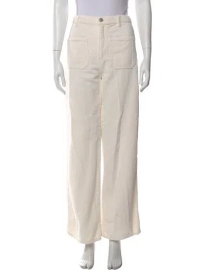 Pre-owned Reformation Wide Leg Pants In Neutral