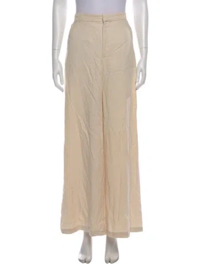 Pre-owned Reformation Wide Leg Pants In Neutral
