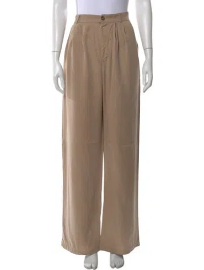 Pre-owned Reformation Wide Leg Pants In Neutral