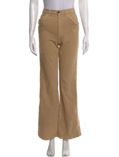 Pre-owned Reformation Wide Leg Pants In Neutral