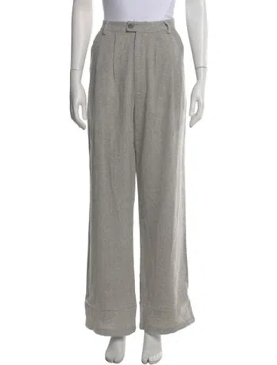 Pre-owned Reformation Wide Leg Pants In Neutral