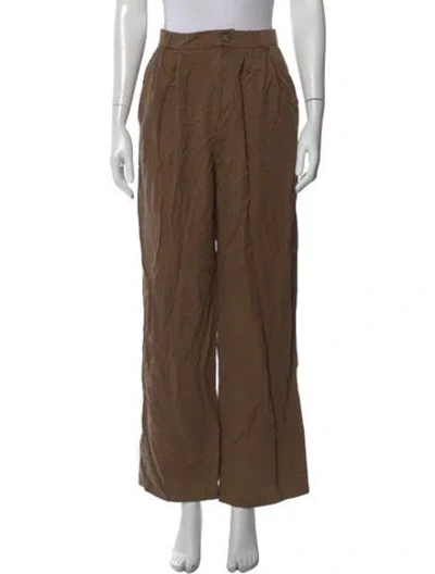 Pre-owned Reformation Wide Leg Pants In Neutral