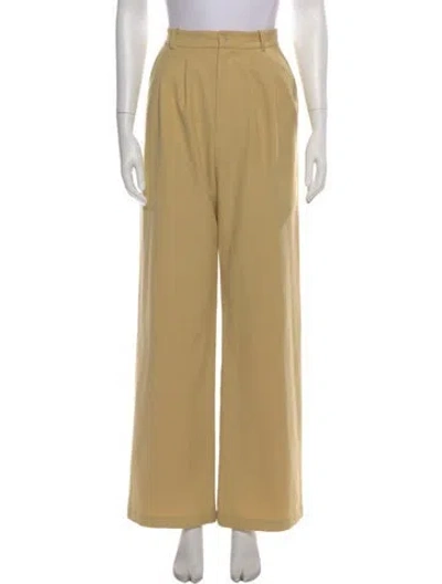 Pre-owned Reformation Wide Leg Pants In Neutral