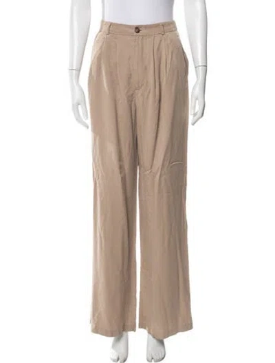 Pre-owned Reformation Wide Leg Pants In Neutral