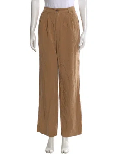 Pre-owned Reformation Wide Leg Pants In Neutral
