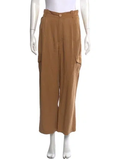 Pre-owned Reformation Wide Leg Pants In Neutral
