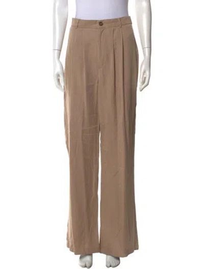 Pre-owned Reformation Wide Leg Pants In Neutral