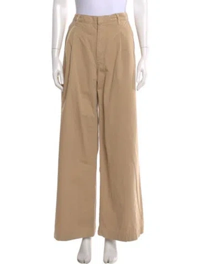 Pre-owned Reformation Wide Leg Pants In Neutrals