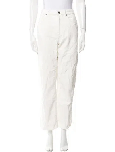 Pre-owned Reformation Wide Leg Pants In Neutrals