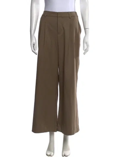 Pre-owned Reformation Wide Leg Pants In Neutrals