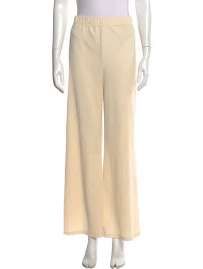 Pre-owned Reformation Wide Leg Pants In Neutrals