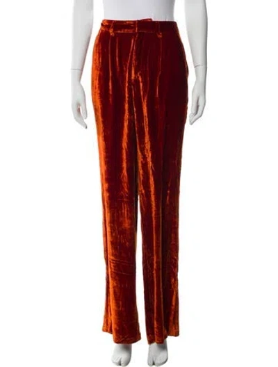 Pre-owned Reformation Wide Leg Pants In Orange