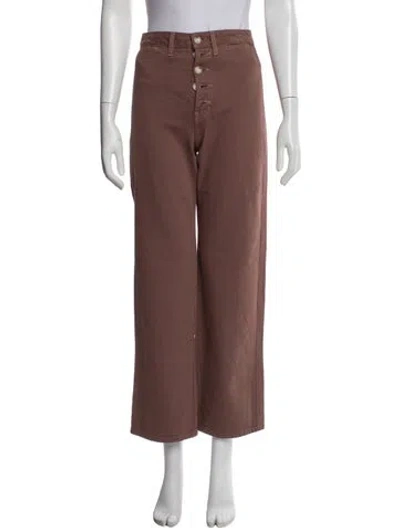 Pre-owned Reformation Wide Leg Pants In Pink