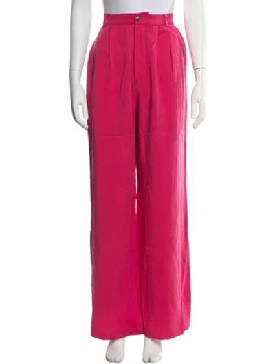 Pre-owned Reformation Wide Leg Pants In Pink