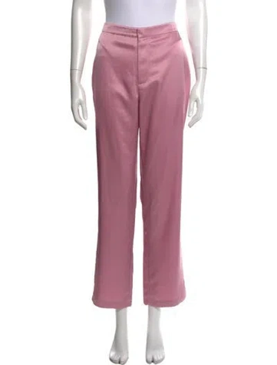 Pre-owned Reformation Wide Leg Pants In Pink