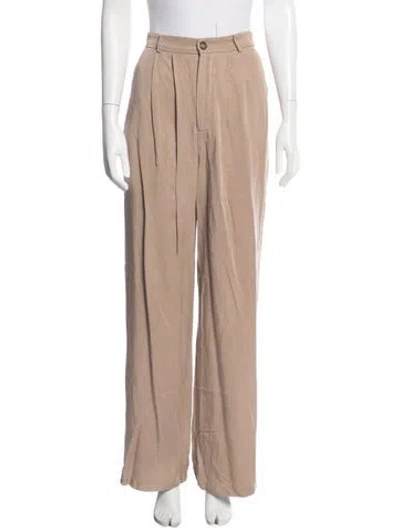Pre-owned Reformation Wide Leg Pants In Purple