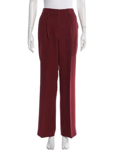 Pre-owned Reformation Wide Leg Pants In Red