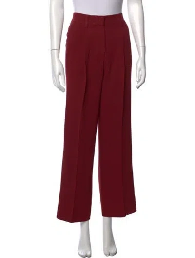 Pre-owned Reformation Wide Leg Pants In Red