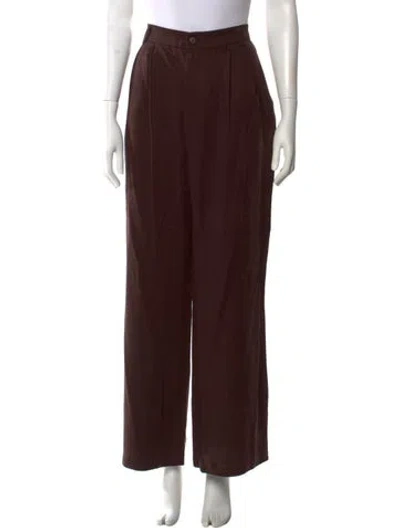 Pre-owned Reformation Wide Leg Pants W/ Tags In Brown