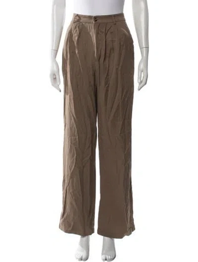 Pre-owned Reformation Wide Leg Pants W/ Tags In Brown