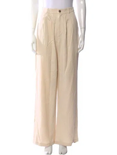 Pre-owned Reformation Wide Leg Pants W/ Tags In Neutral