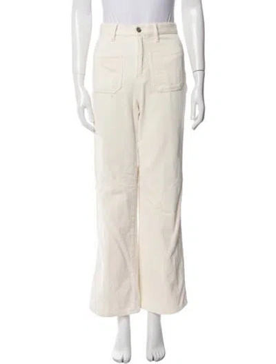 Pre-owned Reformation Wide Leg Pants In White