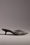 Reformation Wilda Kitten-heel Mules In Multicolor
