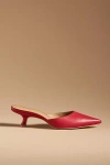 Reformation Wilda Kitten Mule In Red