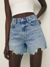 Reformation Wilder High Rise Relaxed Jean Shorts In Atwood