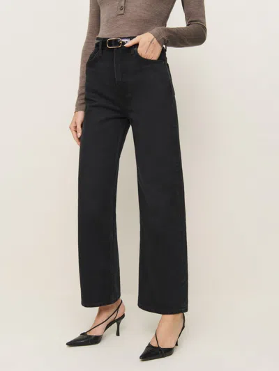 Reformation Wilder High Rise Wide Leg Cropped Jeans In Vana