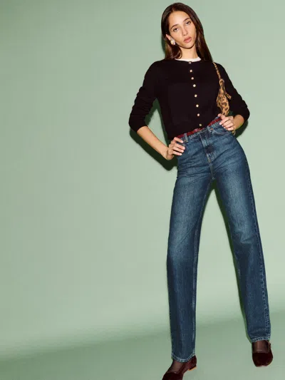 Reformation Wilder High Rise Wide Leg Jeans In Blue