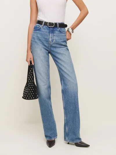 Reformation Wilder High Rise Wide Leg Jeans In Colorado