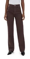 Reformation Wilder High Rise Wide Leg Jeans In Mole