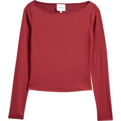 REFORMATION REFORMATION WILEY BALLET NECK TOP