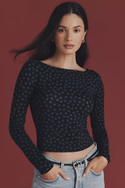 Reformation Wiley Knit Top In Black