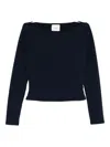 Reformation Wiley Knit Top In Blue