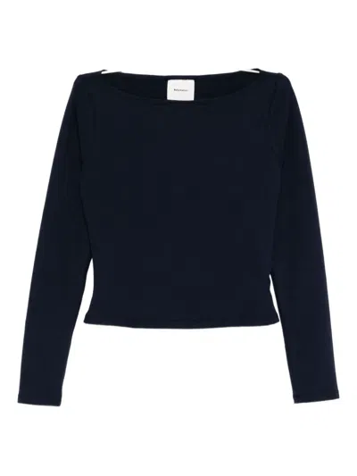 Reformation Wiley Knit Top In Blue