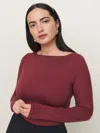 Reformation Wiley Knit Top Es In Chianti
