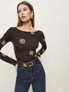 Reformation Wiley Knit Top In Palace