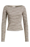 Reformation Wiley Stripe Knit Top In Multi