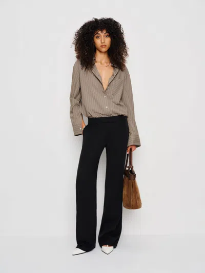 Reformation Will Oversized Shirt In Brown