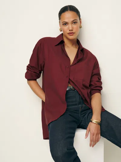 Reformation Will Oversized Shirt In Chianti