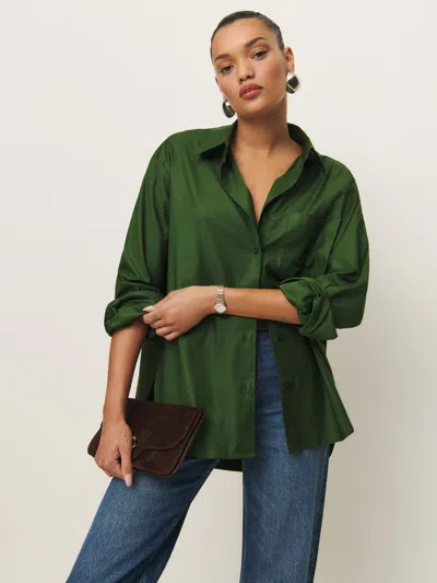 Reformation Will Oversized Shirt In Grass