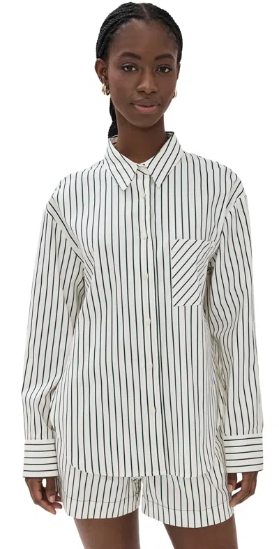 Reformation Will Oversized Shirt In Savoy Stripe