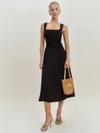 Reformation Willa Knit Dress In Black