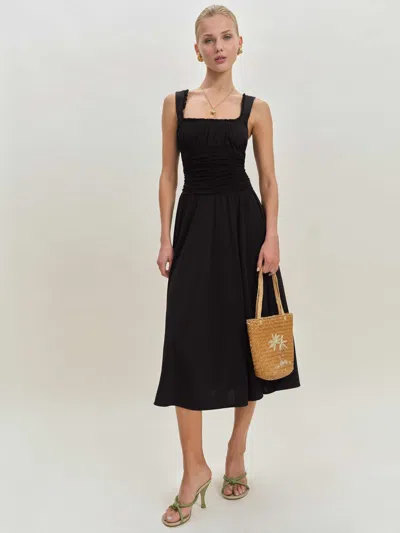 Reformation Willa Knit Dress In Black
