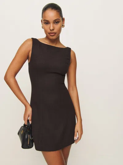 Reformation Willene Dress In Coffee