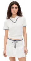 Reformation William Cotton Sweater Set Fior Di Latte In Fior Di Latte