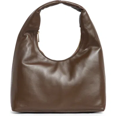 Reformation Willow Leather Shoulder Bag In Brown