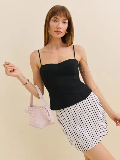 Reformation Haut En Maille Winona In Noir